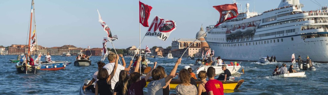 Venice - protests against tourists
