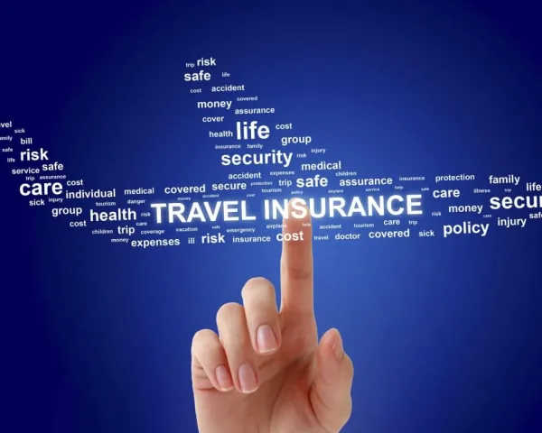 Travel destinations include travel insurance condition to entry