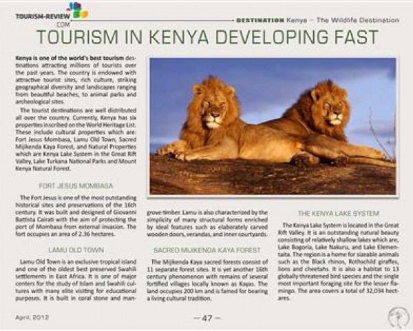 kenya tourism policy document 2010
